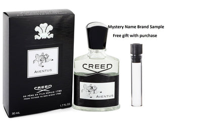 Aventus by Creed Eau De Parfum Spray 1.7 oz And a Mystery Name brand sample vile