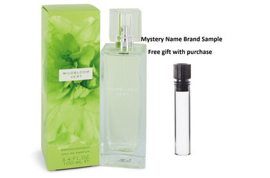 Banana Republic Wildbloom Vert by Banana Republic Eau De Parfum Spray 3.4 oz And a Mystery Name brand sample vile