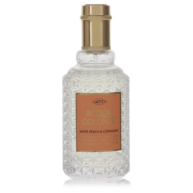 4711 Acqua Colonia White Peach & Coriander by 4711 Eau De Cologne Spray (Unisex Unboxed) 1.7 oz For Women