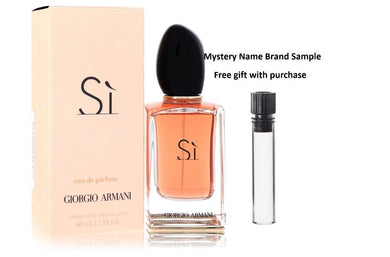 Armani Si by Giorgio Armani Eau De Parfum Spray 1.7 oz And a Mystery Name brand sample vile