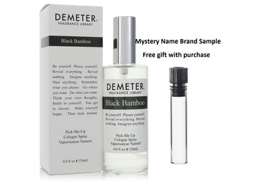 Demeter Black Bamboo by Demeter Cologne Spray (Unisex) 4 oz And a Mystery Name brand sample vile