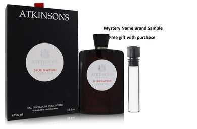 24 Old Bond Street Triple Extract by Atkinsons Eau De Cologne Concentree Spray 3.3 oz And a Mystery Name brand sample vile