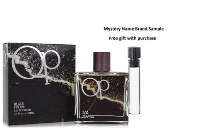 Ocean Pacific Black by Ocean Pacific Eau De Toilette Spray 3.4 oz And a Mystery Name brand sample vile