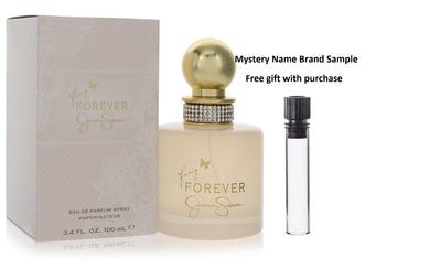Fancy Forever by Jessica Simpson Eau De Parfum Spray 3.4 oz And a Mystery Name brand sample vile