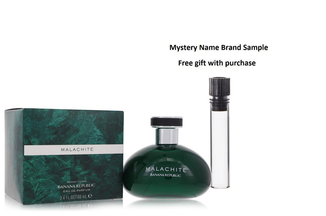 Banana Republic Malachite by Banana Republic Eau De Parfum Spray 3.4 oz And a Mystery Name brand sample vile