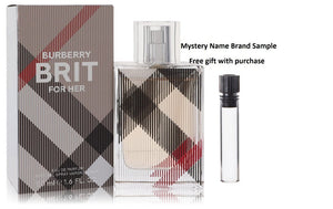 Burberry Brit by Burberry Eau De Parfum Spray 1.7 oz And a Mystery Name brand sample vile