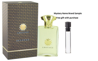 Amouage Beloved by Amouage Eau De Parfum Spray 3.4 oz And a Mystery Name brand sample vile