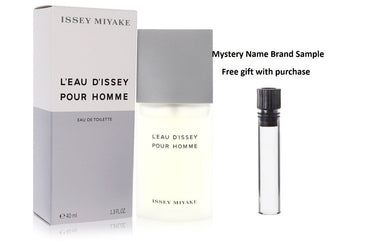 L'EAU D'ISSEY (issey Miyake) by Issey Miyake Eau De Toilette Spray 1.4 oz And a Mystery Name brand sample vile