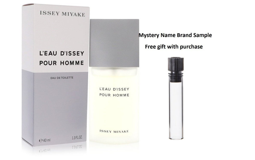 L'EAU D'ISSEY (issey Miyake) by Issey Miyake Eau De Toilette Spray 1.4 oz And a Mystery Name brand sample vile
