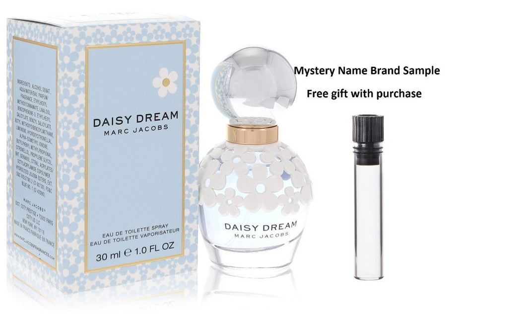 Daisy Dream by Marc Jacobs Eau De Toilette Spray 1 oz And a Mystery Name brand sample vile