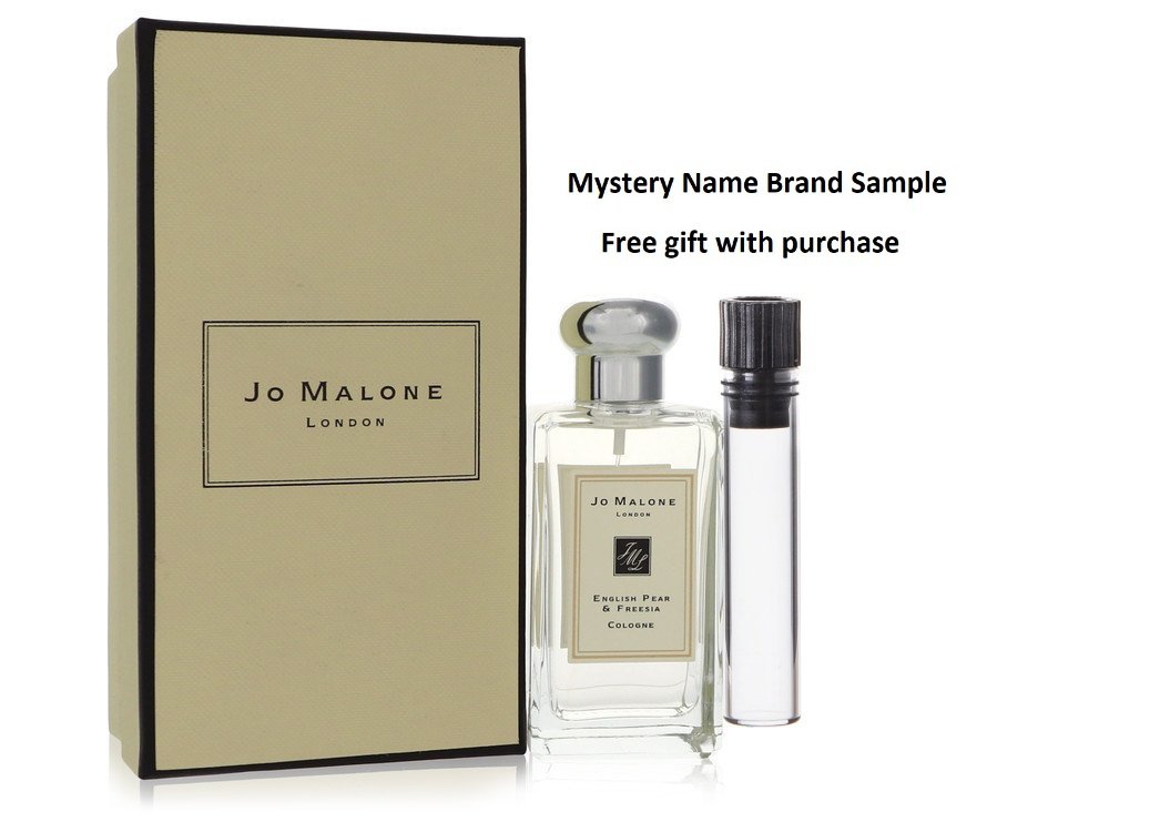 Jo Malone English Pear & Freesia by Jo Malone Cologne Spray (Unisex) 3.4 oz And a Mystery Name brand sample vile