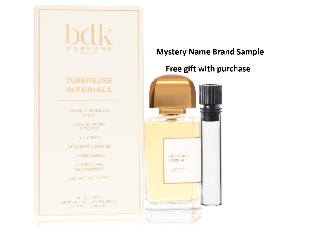 BDK Tubereuse Imperiale by BDK Parfums Eau De Parfum Spray (Unisex) 3.4 oz And a Mystery Name brand sample vile