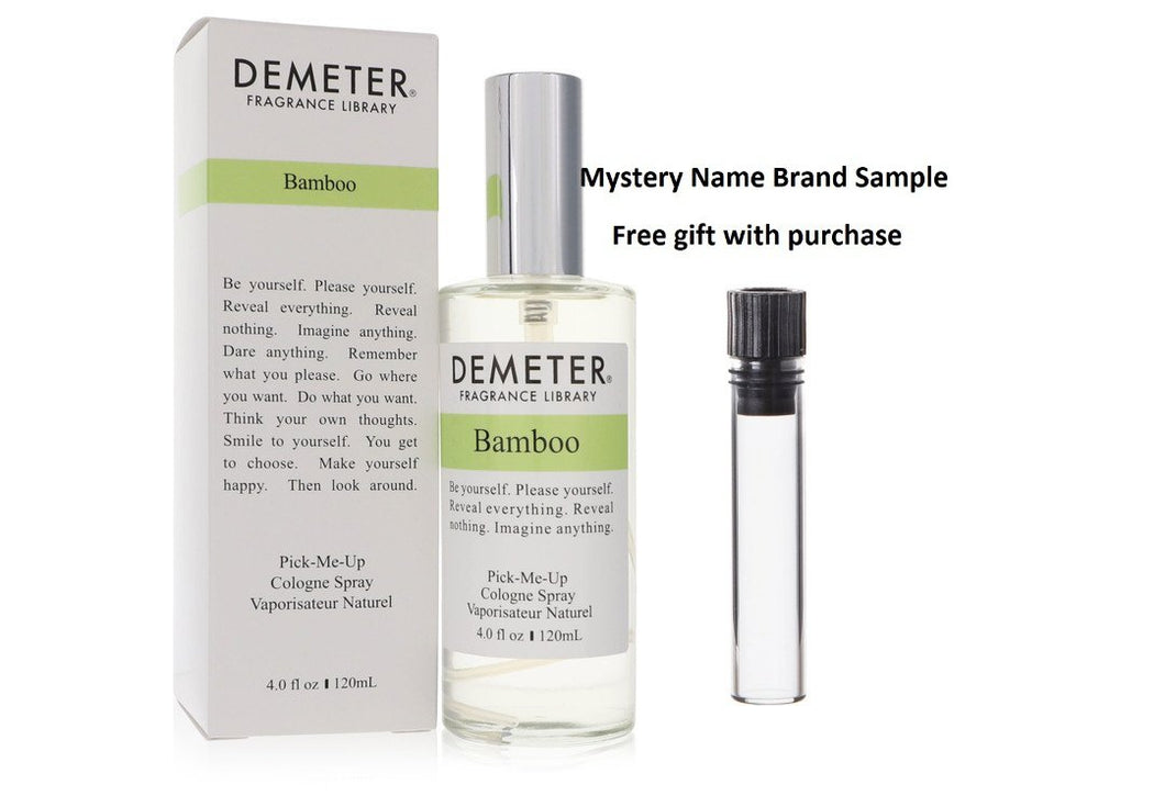 Demeter Bamboo by Demeter Cologne Spray 4 oz And a Mystery Name brand sample vile