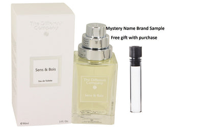 Sens & Bois by The Different Company Eau De Toilette Spray 3 oz And a Mystery Name brand sample vile