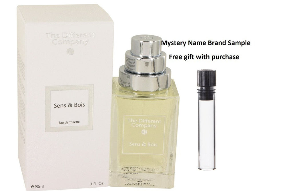 Sens & Bois by The Different Company Eau De Toilette Spray 3 oz And a Mystery Name brand sample vile
