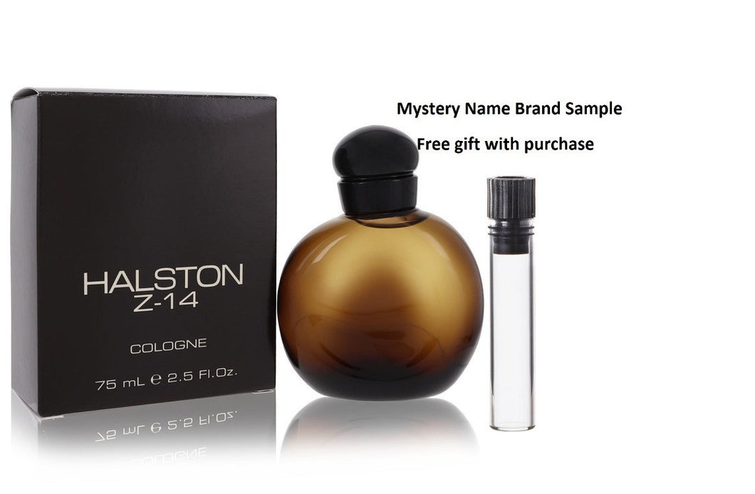 HALSTON Z-14 by Halston Cologne 2.5 oz And a Mystery Name brand sample vile