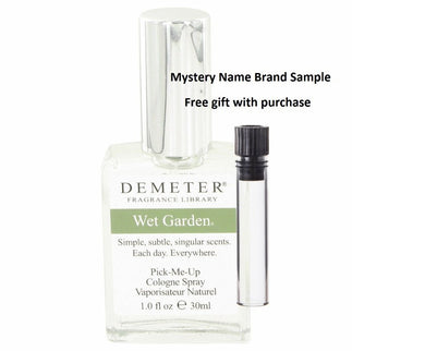 Demeter Wet Garden by Demeter Cologne Spray 1 oz And a Mystery Name brand sample vile