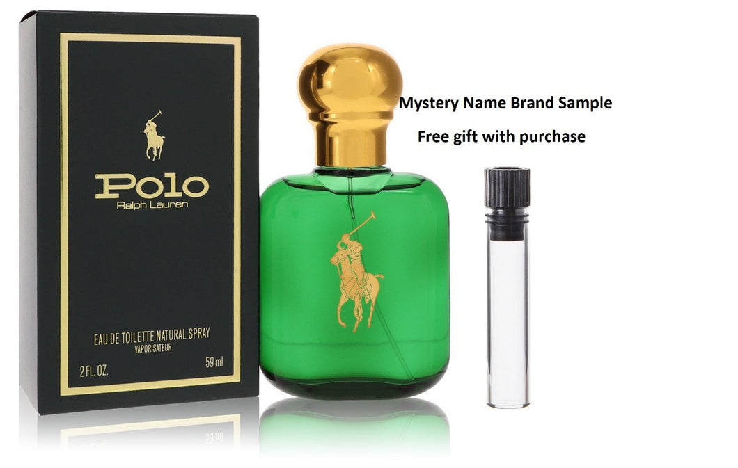 POLO by Ralph Lauren Eau De Toilette Spray 2 oz And a Mystery Name brand sample vile