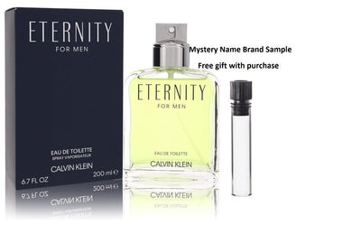 ETERNITY by Calvin Klein Eau De Toilette Spray 6.7 oz And a Mystery Name brand sample vile