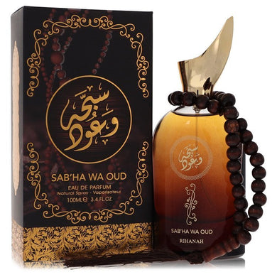Sabha Wa Oud by Rihanah Eau De Parfum Spray (Unisex) 3.4 oz For Men