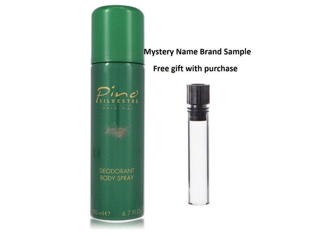PINO SILVESTRE by Pino Silvestre Deodorant Spray 6.7 oz And a Mystery Name brand sample vile