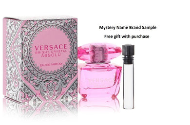Bright Crystal Absolu by Versace Mini EDP .17 oz And a Mystery Name brand sample vile