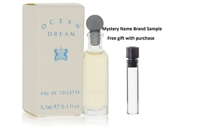 OCEAN DREAM by Designer Parfums ltd Mini EDT Spray .1 oz And a Mystery Name brand sample vile