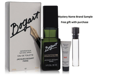 BOGART by Jacques Bogart Eau De Toilette Spray + .1 oz After Shave Balm 3 oz And a Mystery Name brand sample vile