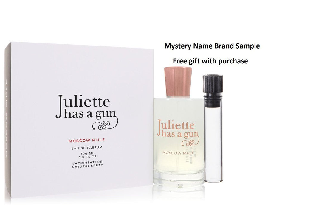 Moscow Mule by Juliette Has a Gun Eau De Parfum Spray 3.3 oz And a Mystery Name brand sample vile