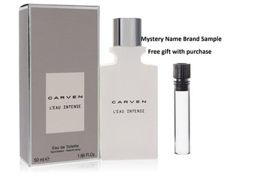 Carven L'eau Intense by Carven Eau De Toilette Spray 1.7 oz And a Mystery Name brand sample vile