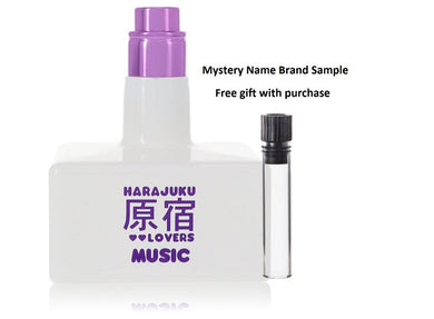 Harajuku Lovers Pop Electric Music by Gwen Stefani Eau De Parfum Spray (Tester) 1.7 oz And a Mystery Name brand sample vile