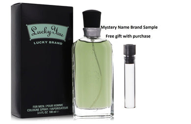 LUCKY YOU by Liz Claiborne Cologne Spray 3.4 oz And a Mystery Name brand sample vile