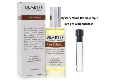 Demeter Pipe Tobacco by Demeter Cologne Spray 4 oz And a Mystery Name brand sample vile