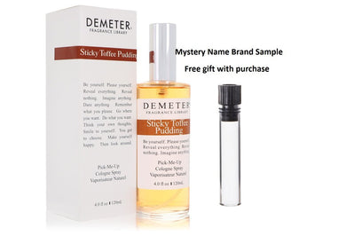 Demeter Sticky Toffe Pudding by Demeter Cologne Spray 4 oz And a Mystery Name brand sample vile