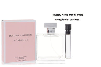 ROMANCE by Ralph Lauren Eau De Parfum Spray 3.4 oz And a Mystery Name brand sample vile