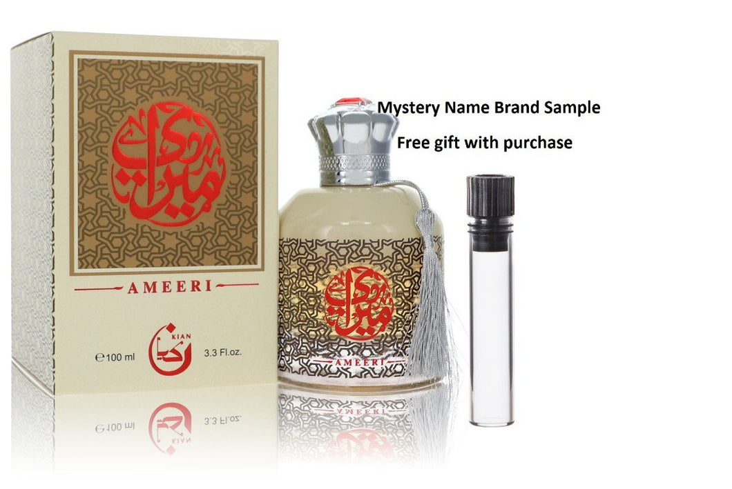 Kian Ameeri by Kian Eau De Parfum Spray (Unisex) 3.3 oz And a Mystery Name brand sample vile