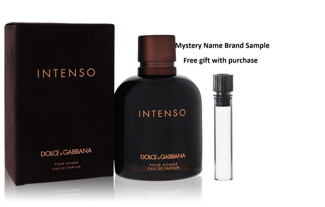 Dolce & Gabbana Intenso by Dolce & Gabbana Eau De Parfum Spray 4.2 oz And a Mystery Name brand sample vile