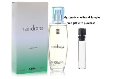 Ajmal Raindrops by Ajmal Eau De Parfum Spray 1.7 oz And a Mystery Name brand sample vile