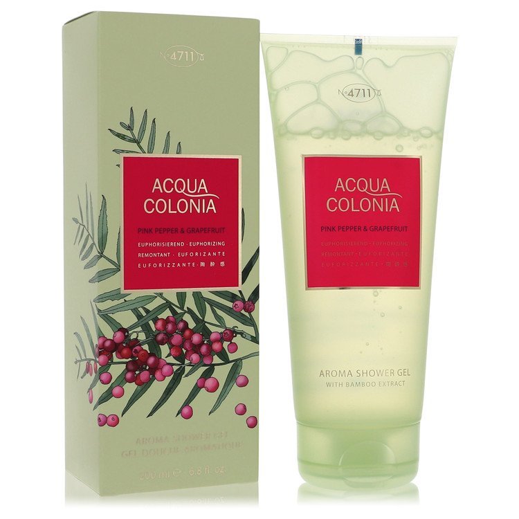 4711 Acqua Colonia Pink Pepper & Grapefruit by 4711 Shower Gel 6.8 oz For Women