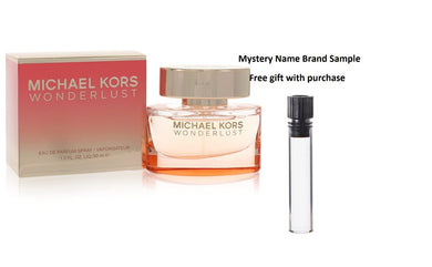 Michael Kors Wonderlust by Michael Kors Eau De Parfum Spray 1 oz And a Mystery Name brand sample vile