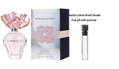 BCBGMAXAZRIA by Max Azria EAU DE PARFUM SPRAY 3.4 OZ for WOMEN And a Mystery Name brand sample vile