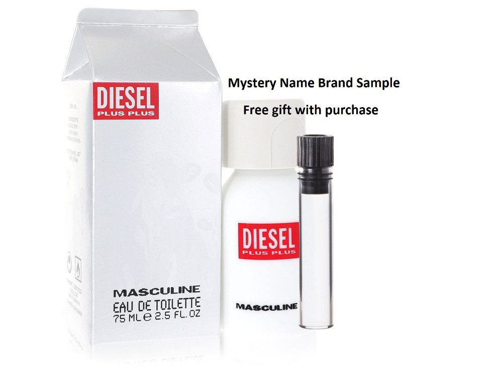 DIESEL PLUS PLUS by Diesel Eau De Toilette Spray 2.5 oz And a Mystery Name brand sample vile