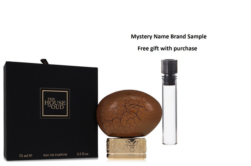 Golden Powder by The House of Oud Eau De Parfum Spray (Unisex) 2.5 oz And a Mystery Name brand sample vile