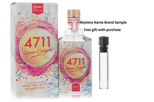 4711 Remix Neroli by 4711 Eau De Cologne Spray (Unisex) 3.4 oz And a Mystery Name brand sample vile