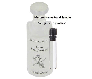 Bvlgari White by Bvlgari Mini EDC .17 oz And a Mystery Name brand sample vile