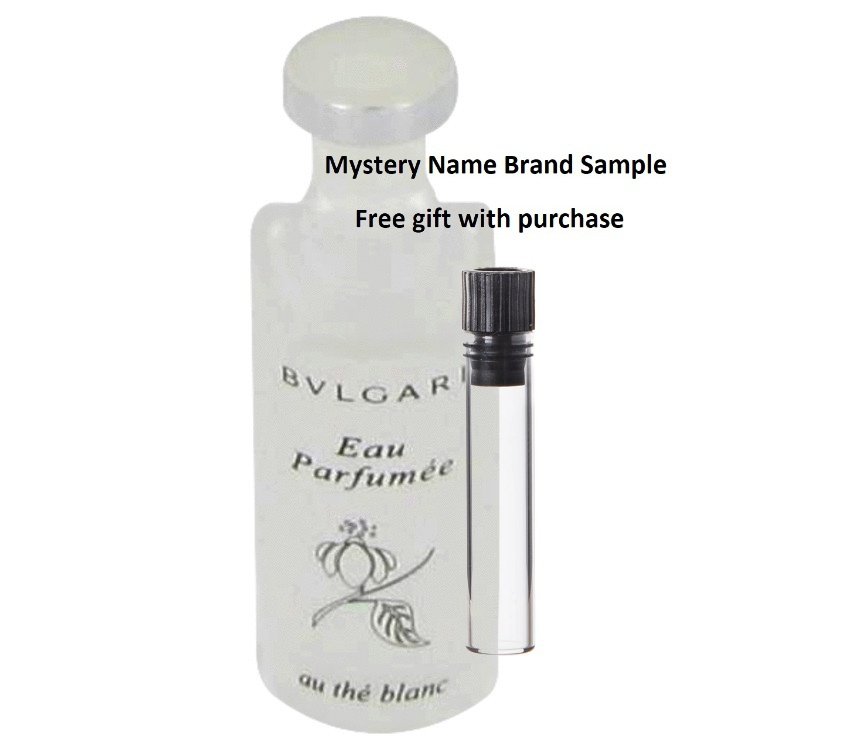 Bvlgari White by Bvlgari Mini EDC .17 oz And a Mystery Name brand sample vile