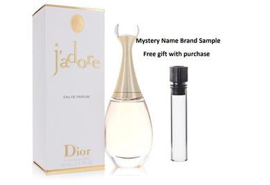 JADORE by Christian Dior Eau De Parfum Spray 1.7 oz And a Mystery Name brand sample vile