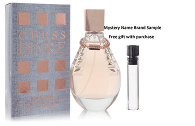 Guess Dare by Guess Eau De Toilette Spray 3.4 oz And a Mystery Name brand sample vile
