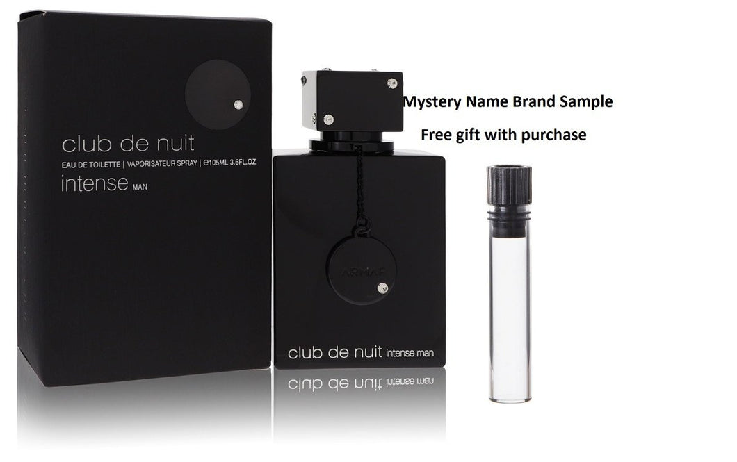 Club De Nuit Intense by Armaf Eau De Toilette Spray 3.6 oz And a Mystery Name brand sample vile