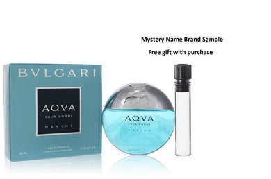 Bvlgari Aqua Marine by Bvlgari Eau De Toilette Spray 1.7 oz And a Mystery Name brand sample vile